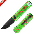 OKNIFE LK 2-In-1 EDC Knives & Gear - M390 Blade, USB-C Rechargeable Flashlight, Compact Utility Tool for Home, Camping, Everyday Carry
