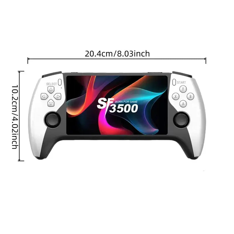 SF3500 Retro Handheld Game Console, Performance Upgrade, 5.5-Inch HD IPS Screen, Multiple Built-In Games, Classic Video Game Support with TV Connection, 14+ Emulators, 5-Hour Battery Life #GLOBAL PICKS