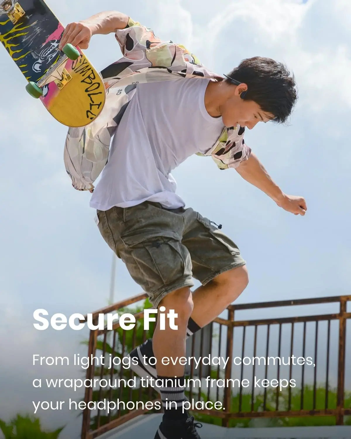 【Live Only】Shokz Openmove - Open-Ear Bluetooth Sport Headphones, Bone Conduction Wireless Earphones, Sweatproof for Running and Workouts
