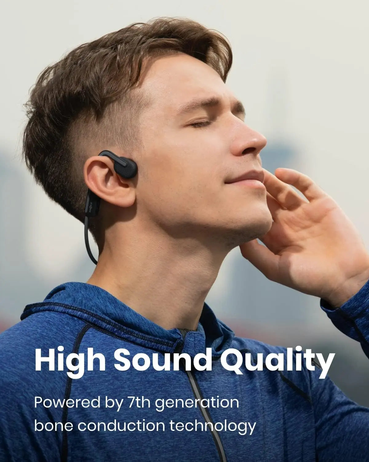 【Live Only】Shokz Openmove - Open-Ear Bluetooth Sport Headphones, Bone Conduction Wireless Earphones, Sweatproof for Running and Workouts