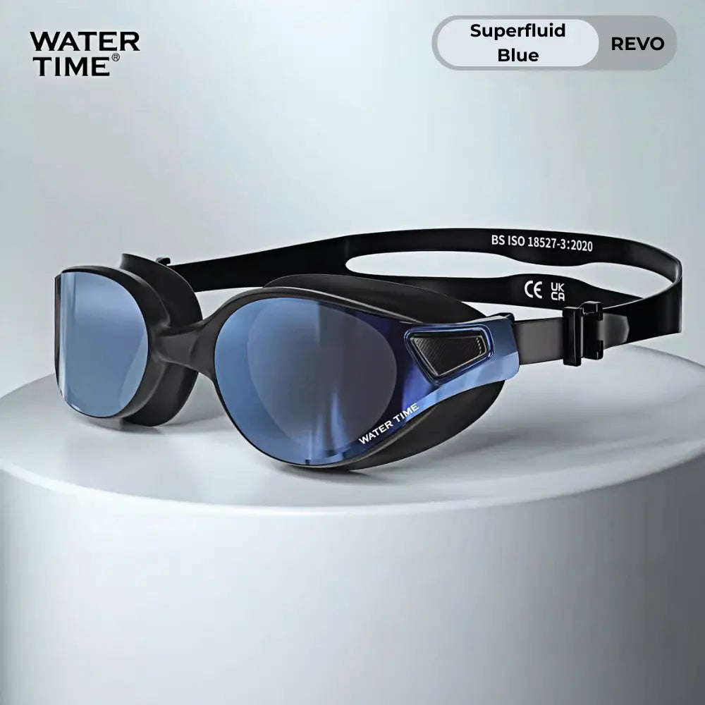WATERTIME Wide View Swim Goggles for Adults - Anti-Fog Pool Goggles with Soft Silicone Seal, Adjustable Strap, Swim Glasses
