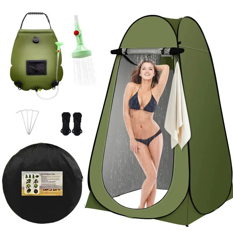 Pop-Up Privacy Tent, Waterproof Portable Shower, Toilet & Changing Shelter with Carry Bag for Camping, Beach Travel Accessories, Beach Tent