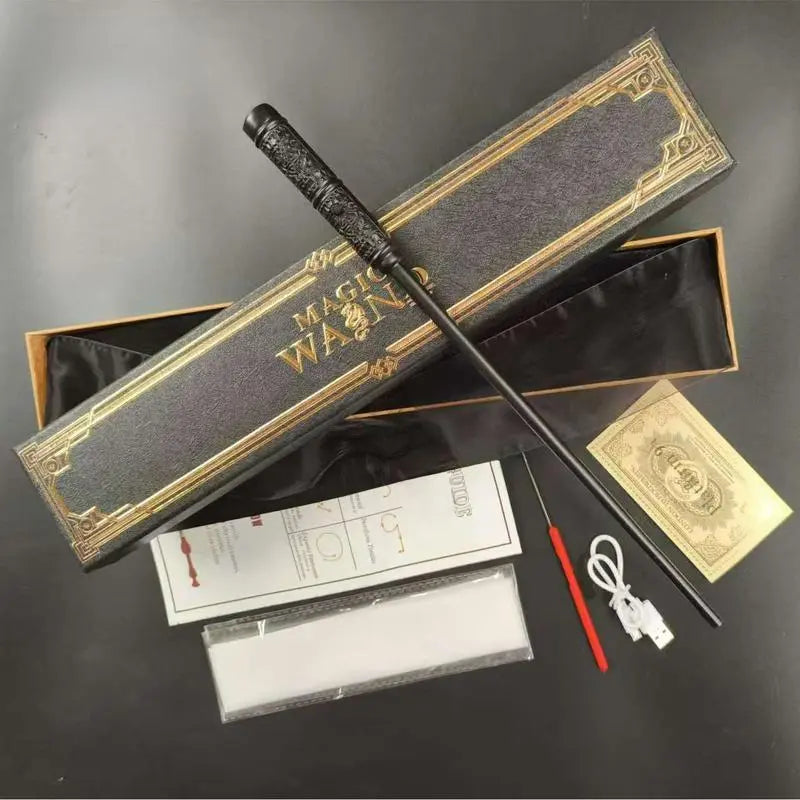 Magic Wand Magic Wand Amazing Effect Reproduction Halloween Role Play Tools Stick Costume Role Play Party Dumbledore Props Premium Wizarding World Replica Wands