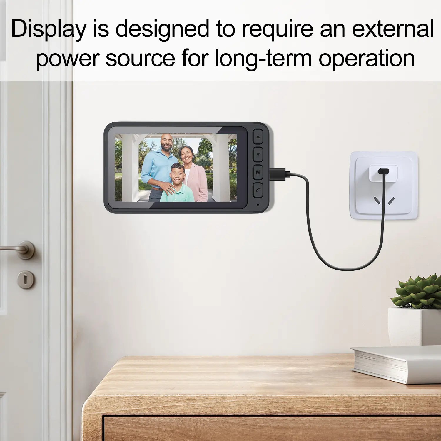 2026 Upgraded B01 Video Doorbell – No Wifi, No App, Indoor Monitor, Two-Way Talk, Night Vision & 400Ft Range