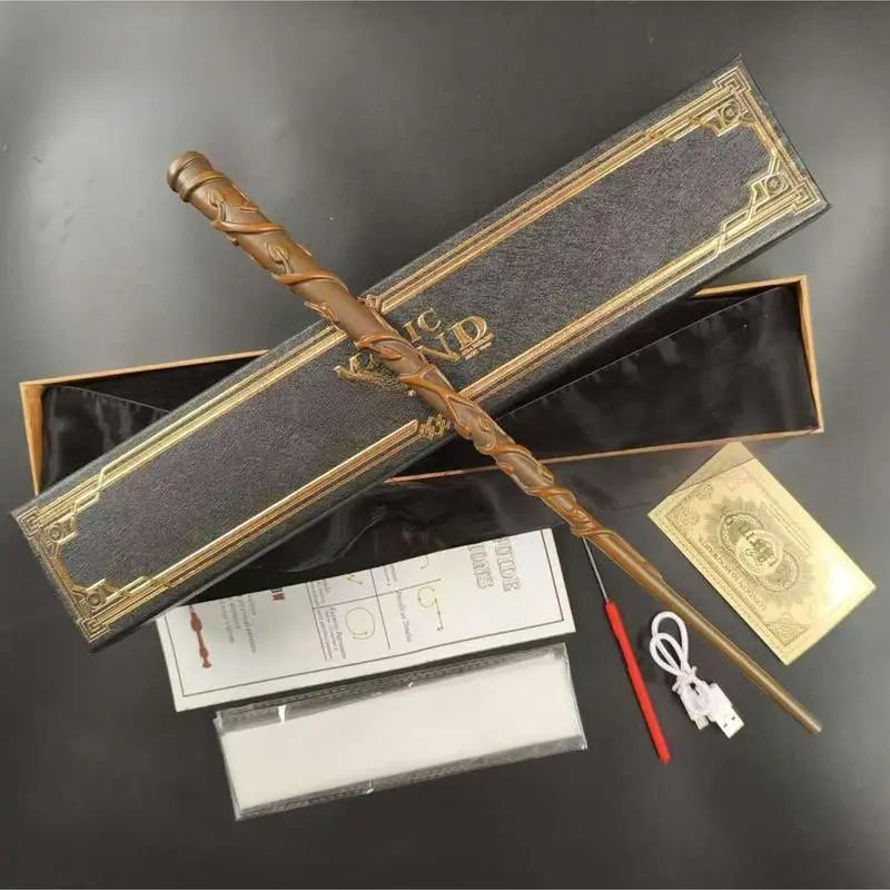 Magic Wand Magic Wand Amazing Effect Reproduction Halloween Role Play Tools Stick Costume Role Play Party Dumbledore Props Premium Wizarding World Replica Wands