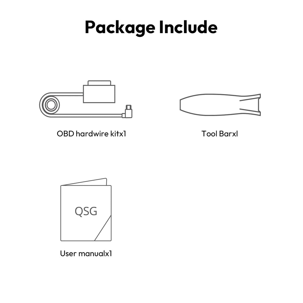 【Dealsforyoudays】Botslab Dash Cam OBD Hardwire Kit Type-C with 24H Parking Monitor, Car Dashcam, Dashcam Car Cameras