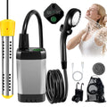 Starocean Portable Shower with Heater,Portable Shower for Camping with 2000W Auto-Off Heater,4 Spray Modes,Lasting 140 Mins,Led Display,Portable Shower Pump,Outdoor Shower for Camping,Hiking,Travel,Car,Pet