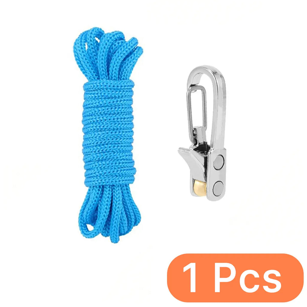 Fathersdaygift Rope Tightener & Guyline Tensioner - Heavy Duty Retractable Paracord with Alloy Carabiner Clip, Windproof Tie Downs for Camping Tent, Tarp & Hammock Setup Fathers Day Gifts