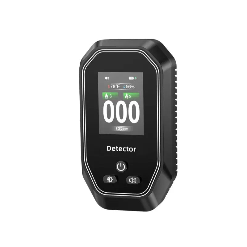 5-In-1 Smart Portable Detector with Temperature & Humidity Monitoring, Rechargeable Built-In Battery and Wall Plug, Accurate Sensor & Audio Feedback for Kitchen, Garage, Camping, Rvs, Apartments