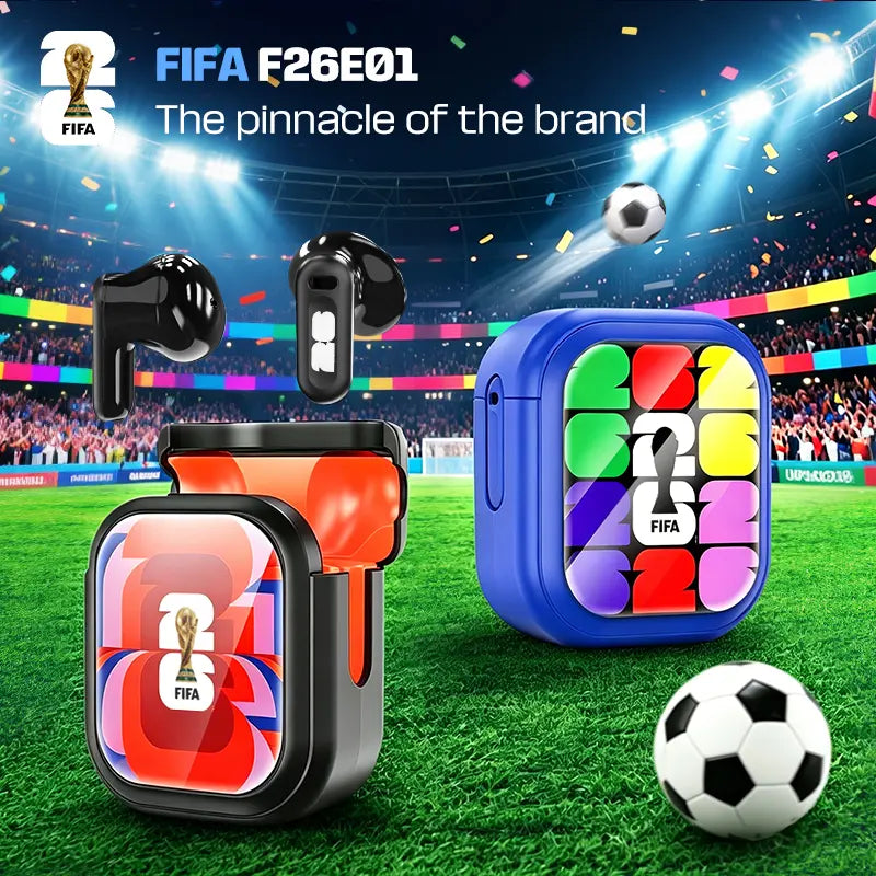 2026 FIFA World Cup Wireless Bluetooth 6.0 Earphones,Ipx5 Waterproof, Built in Microphone, Gaming Audio Calls Earbuds Suitable for Office, Sports, Study