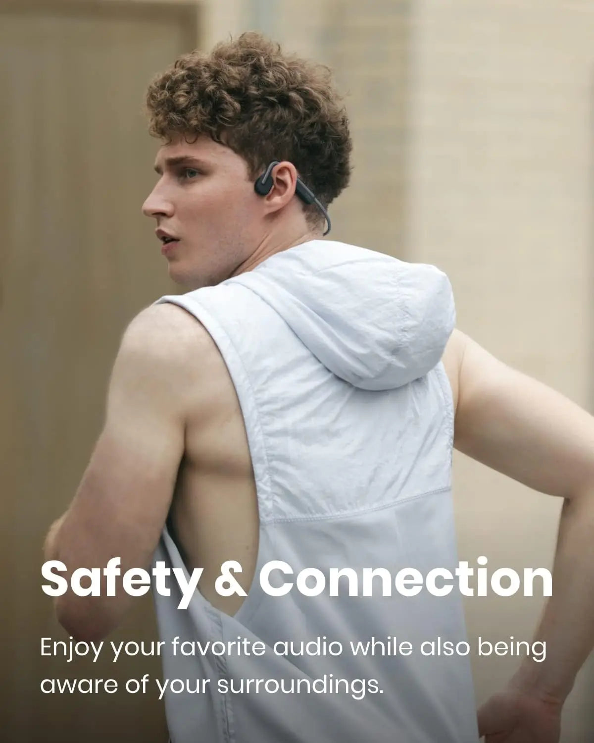 【Live Only】Shokz Openmove - Open-Ear Bluetooth Sport Headphones, Bone Conduction Wireless Earphones, Sweatproof for Running and Workouts