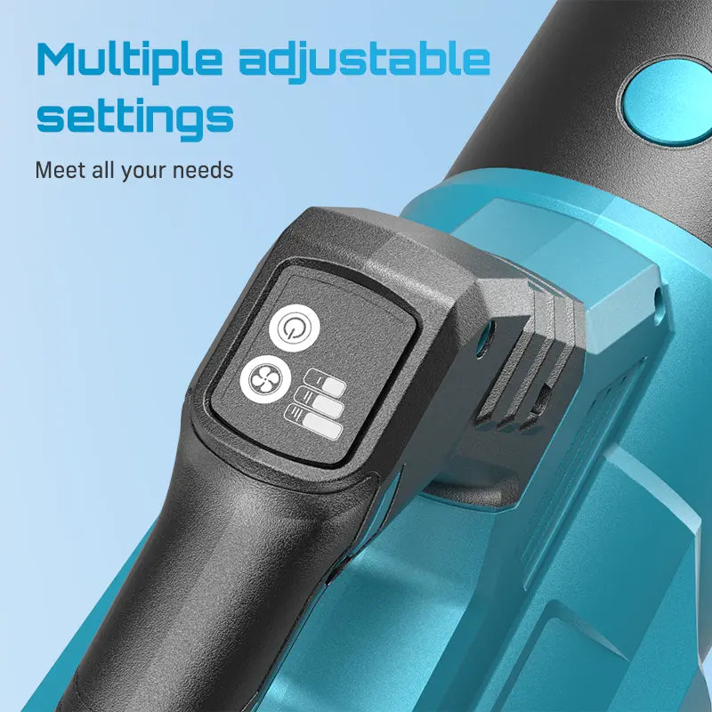 Seesii 40V Cordless Leaf Blower with 680CFM/210MPH Brushless Motor, 2X 4000Mah Batteries & 2 Chargers, Variable Speed & Turbo Button for Lawn Care & Debris Removal