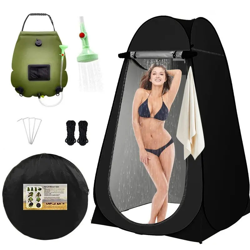 Pop-Up Privacy Tent, Waterproof Portable Shower, Toilet & Changing Shelter with Carry Bag for Camping, Beach Travel Accessories, Beach Tent
