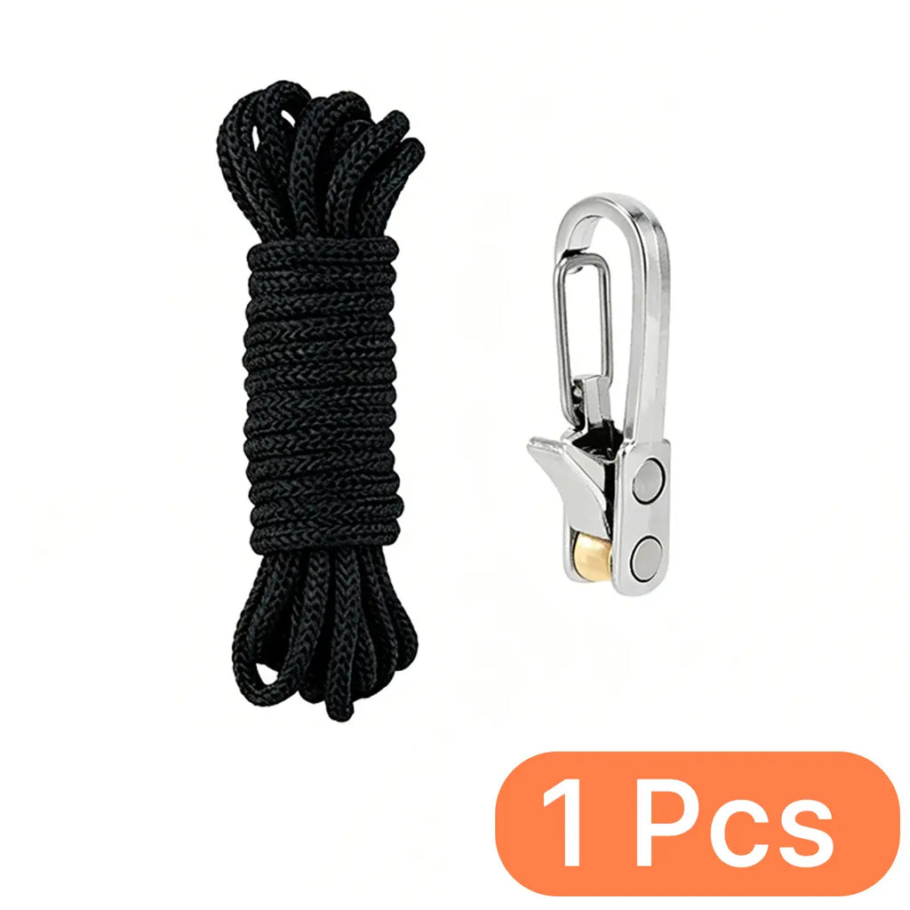 Fathersdaygift Rope Tightener & Guyline Tensioner - Heavy Duty Retractable Paracord with Alloy Carabiner Clip, Windproof Tie Downs for Camping Tent, Tarp & Hammock Setup Fathers Day Gifts