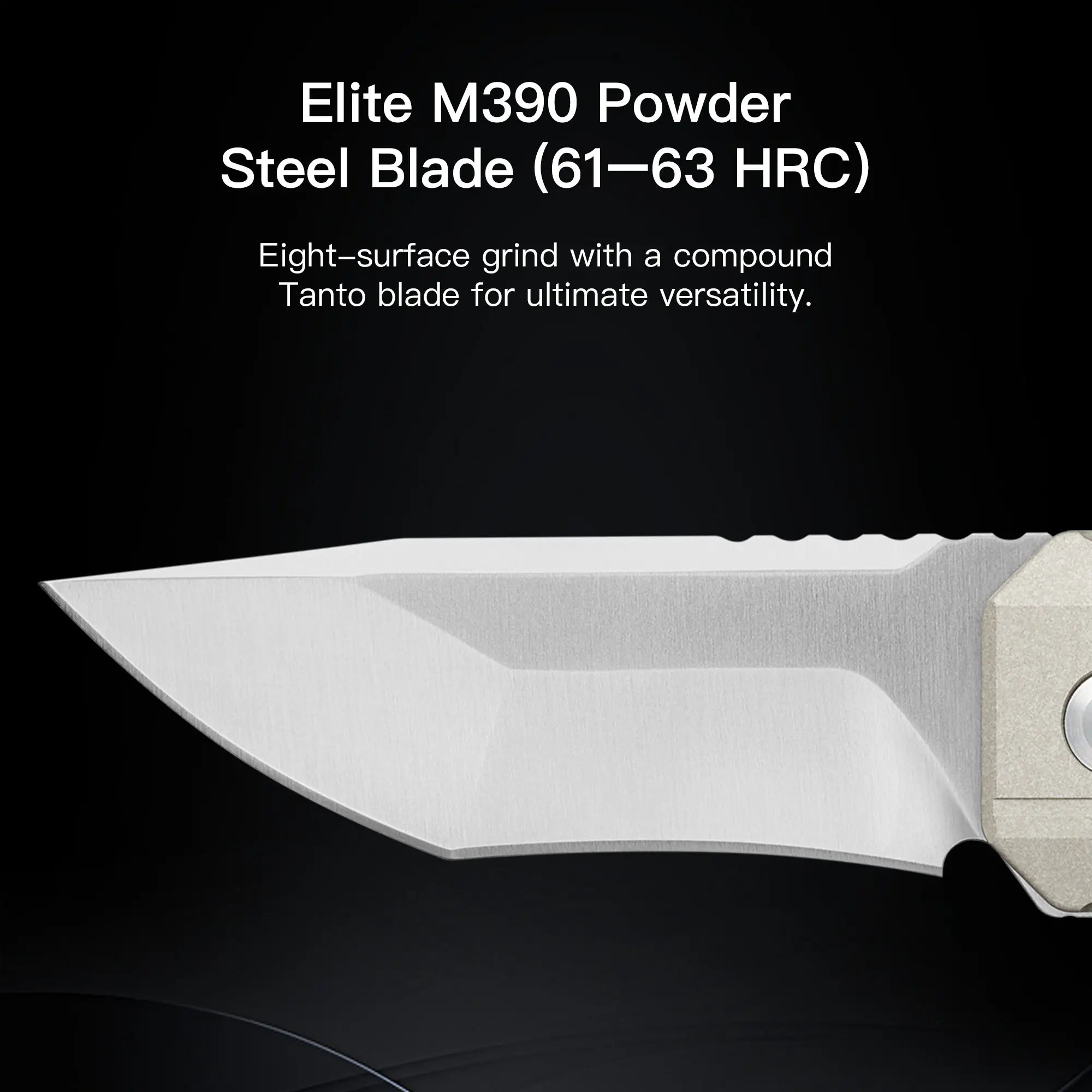 OKNIFE LK 2-In-1 EDC Knives & Gear - M390 Blade, USB-C Rechargeable Flashlight, Compact Utility Tool for Home, Camping, Everyday Carry
