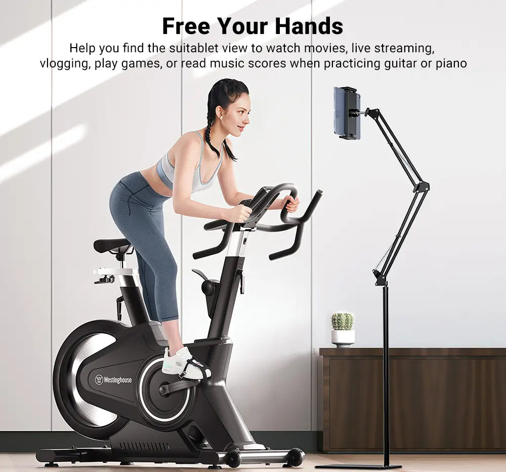 [Dealsforyoudays] DATAFY Floor Stand Kindle Holder with Remote Page Turner Set, Hands-Free Reading Accessories for Kindle Paperwhite Oasis Scribe Kobo, Adjustable Tablet Holder with Wireless Page Turner Clicker for Bed Reading