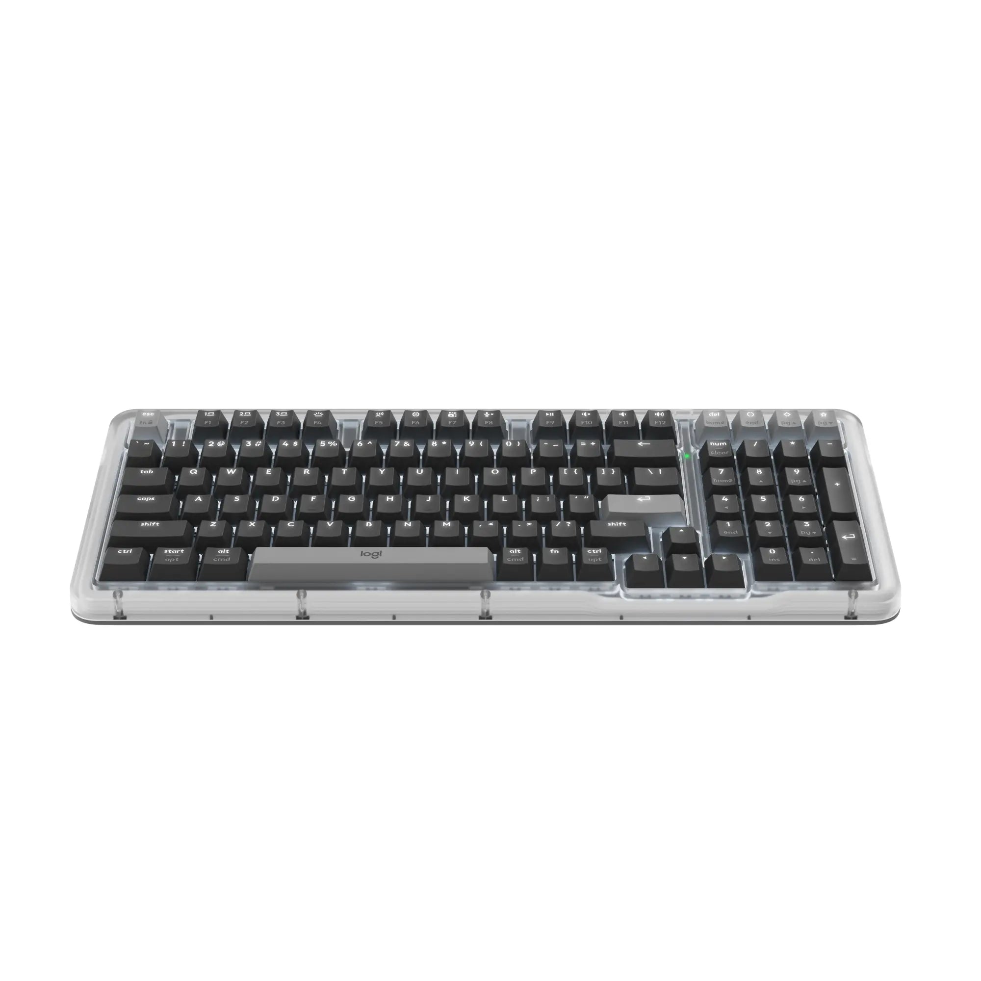 Logitech Alto Keys K98M Full-Sized Durable Multi-Device Bluetooth Mechanical Keyboard, Customizable Switches, Vibration-Absorbing Gasket, Illuminated Backlit Keys, USB-C Charging, for PC, Mac Laptops, Bluetooth Keyboards, Full-Sized Mechanical Keyboards