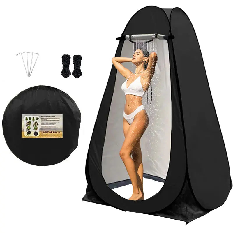 Pop-Up Privacy Tent, Waterproof Portable Shower, Toilet & Changing Shelter with Carry Bag for Camping, Beach Travel Accessories, Beach Tent