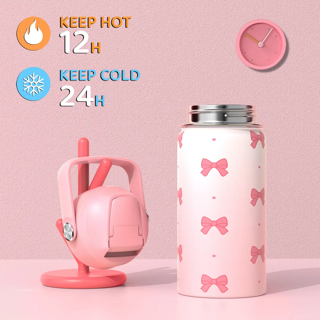 SIMILOVE Girls School Backpack Set - Includes 14Oz Insulated Water Bottle, Lunch Bag & Pencil Case, Ideal for Teens' School Party Gift Supplies