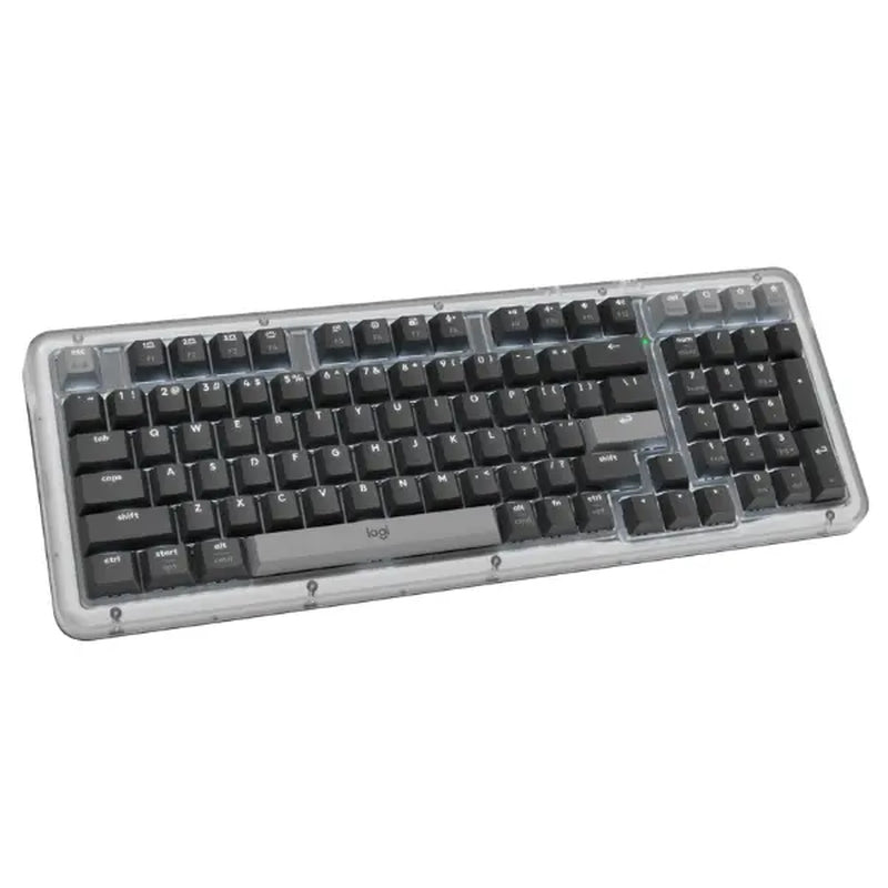 Logitech Alto Keys K98M Full-Sized Durable Multi-Device Bluetooth Mechanical Keyboard, Customizable Switches, Vibration-Absorbing Gasket, Illuminated Backlit Keys, USB-C Charging, for PC, Mac Laptops, Bluetooth Keyboards, Full-Sized Mechanical Keyboards