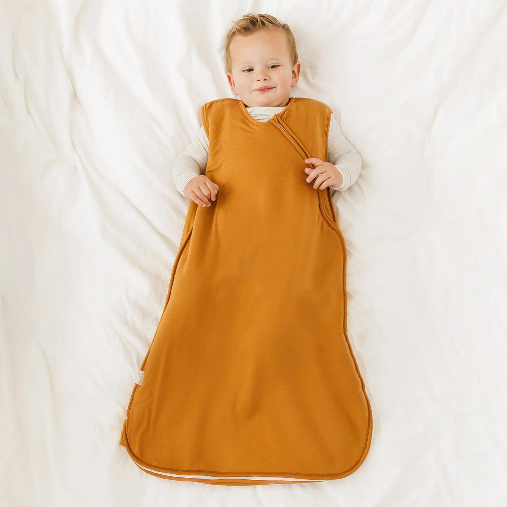 Copper Pearl Sleep Bag- Camel | Lightweight & Breathable Wearable Blanket for Babies & Toddlers | Signature Buttery-Soft