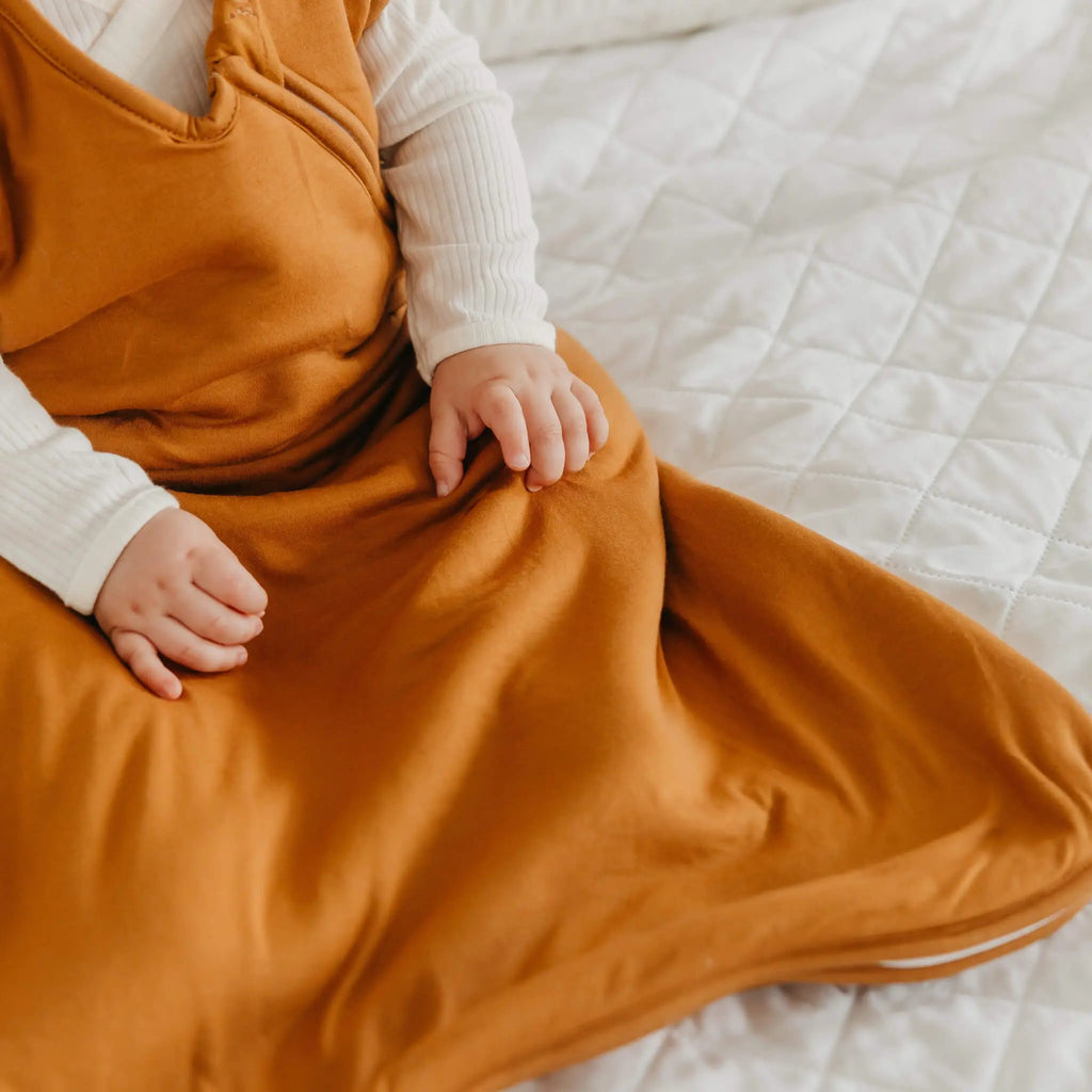Copper Pearl Sleep Bag- Camel | Lightweight & Breathable Wearable Blanket for Babies & Toddlers | Signature Buttery-Soft