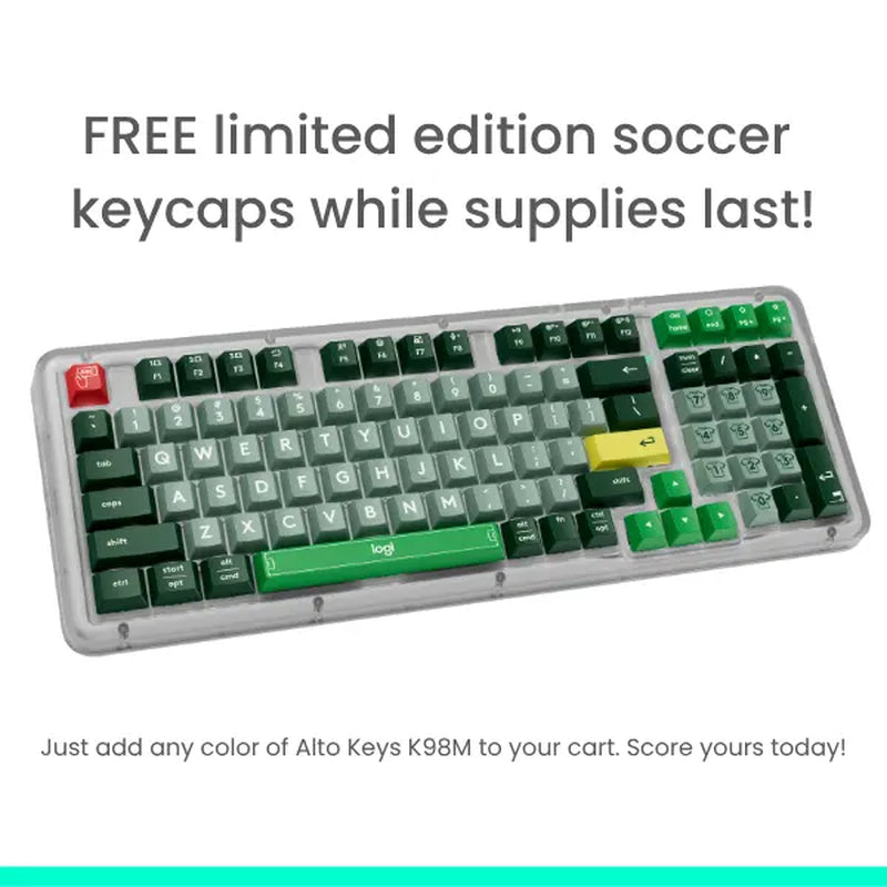 Logitech Alto Keys K98M Full-Sized Durable Multi-Device Bluetooth Mechanical Keyboard, Customizable Switches, Vibration-Absorbing Gasket, Illuminated Backlit Keys, USB-C Charging, for PC, Mac Laptops, Bluetooth Keyboards, Full-Sized Mechanical Keyboards