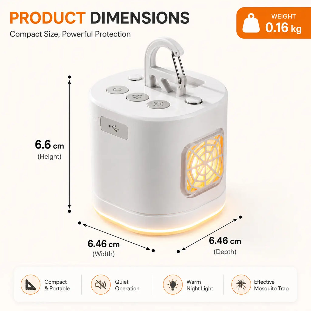 UOYGAO Portable Camping Lantern with Fan, USB Rechargeable Outdoor Light with Mosquito Repellent, Hanging Emergency Worklight and Power Bank for Hiking, Outdoor Camping Lights
