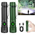 SYADOO Ultra Bright Rechargeable Flashlights 2 Pack, Super Bright 10000 Lumens Flash Light, 6 Modes Zoomable Linternas with Power Indicator, Powerful Handheld LED Flashlights for Home Emergencies Camping, with Emergency Charging for Your Phone Tiktokshops