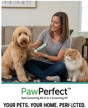 The PawPerfect™ 4-in-1 Grooming Kit - Professional Hair Trimmer • Nail Grinder • Cordless Grooming for Cats & Dogs